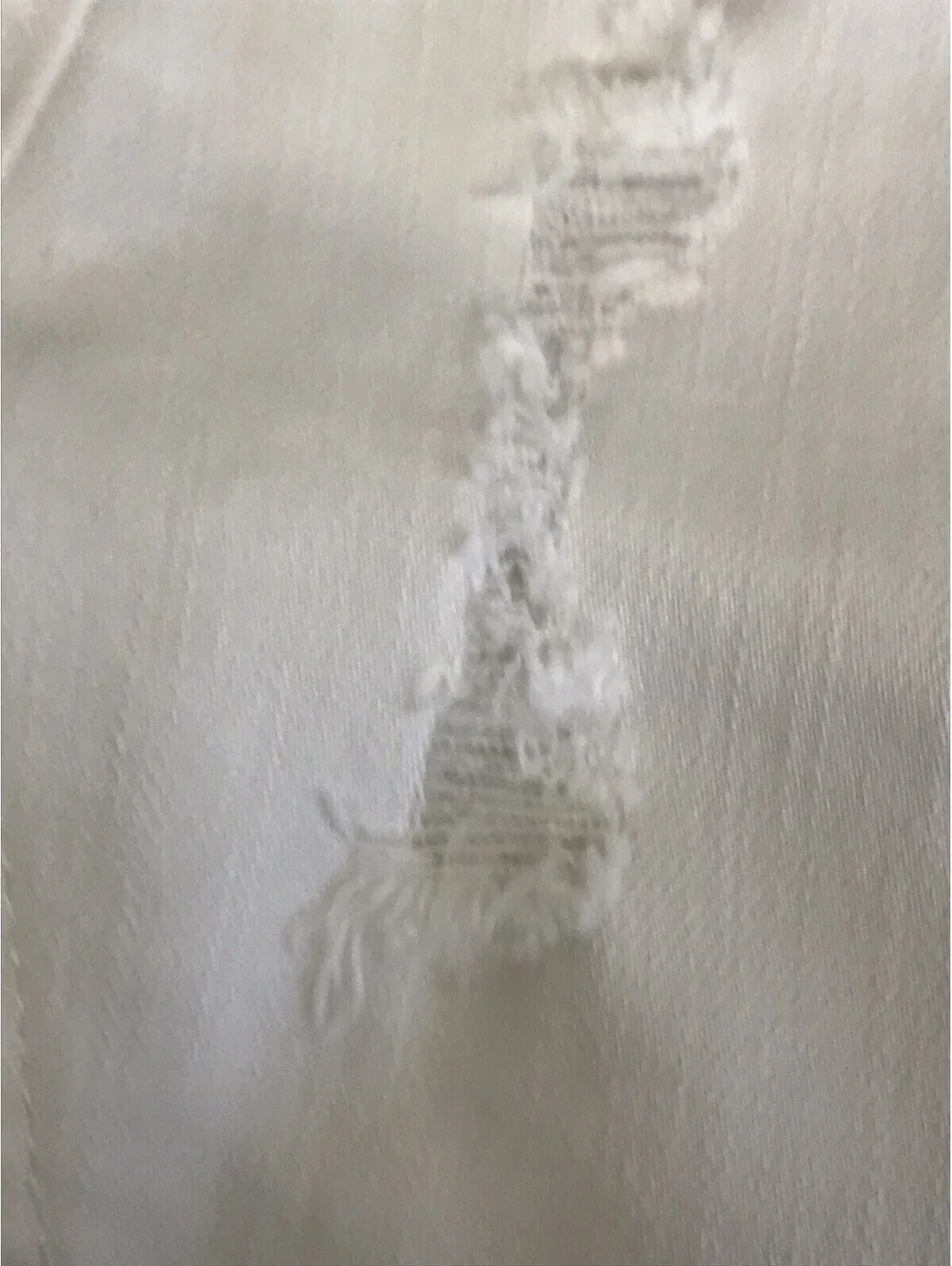 Justice Girls Skort. White with Snap Close. Distressed & Frayed Hem Size 8. NWT